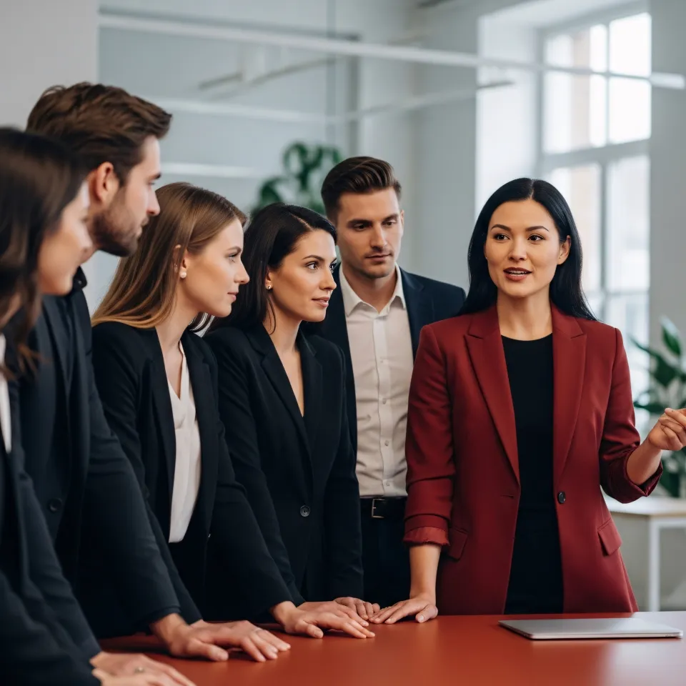 équipe professionnelle au bureau